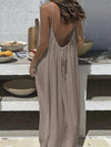 Aurivae Backless Sommer-Maxikleid