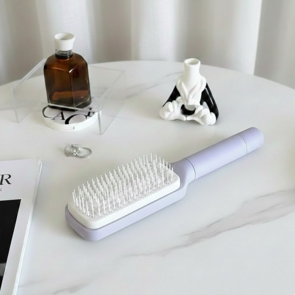 Aurivae Haarschmeichler - Selbstreinigende Haarbürste ✨