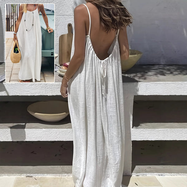 Aurivae Backless Sommer-Maxikleid